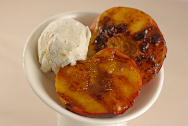 grilled peaches