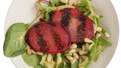 grilled pluot salad