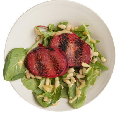 grilled pluot salad