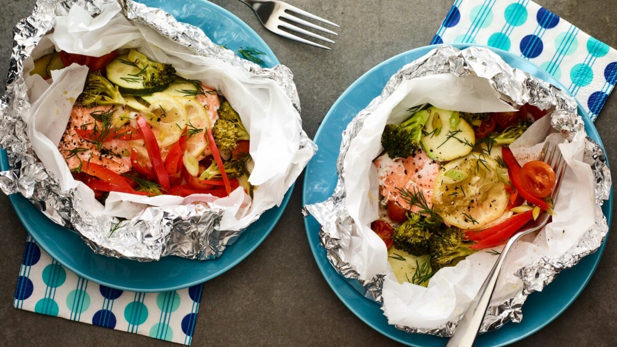 Grilled Salmon Packets horizontal