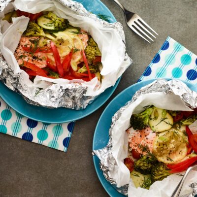Grilled Salmon Packets vertical