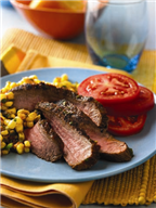 Grilled Southwest Steaks with Spicy Corn