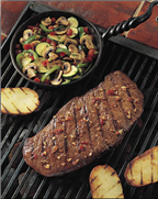 Grilled Southwestern Steak and Colorful Vegetables