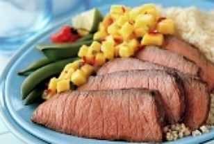 Grilled Steak with Mango Salsa