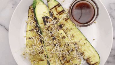 grilled summer squash steaks