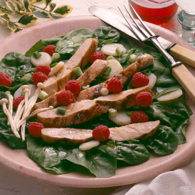 Grilled Turkey Salad with Raspberry Vinaigrette