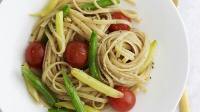 grilled vegetable linguini