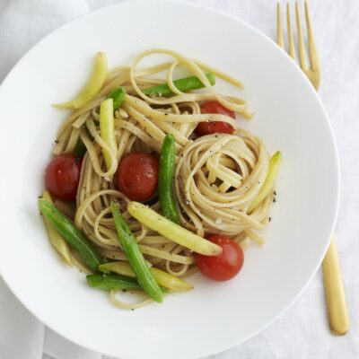 grilled vegetable linguini