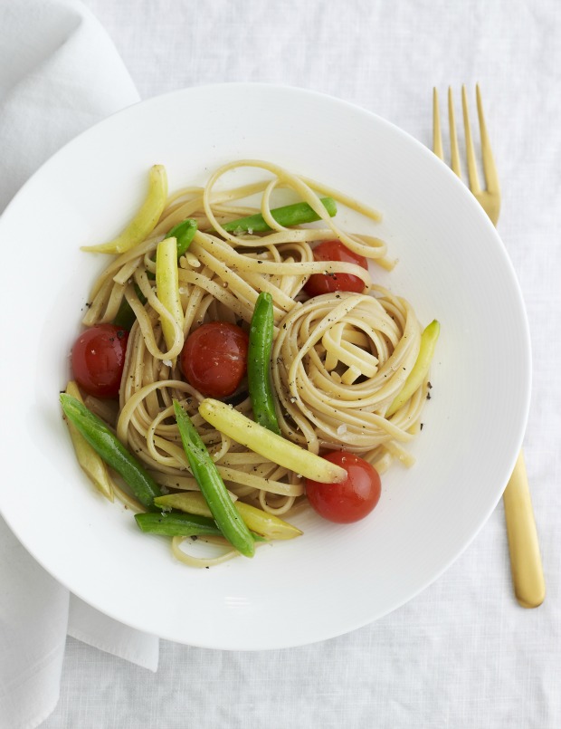 grilled vegetable linguini