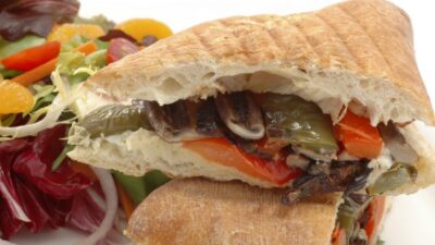 Grilled Vegetable with Pesto Sandwich