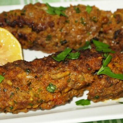 ground lamb kabob