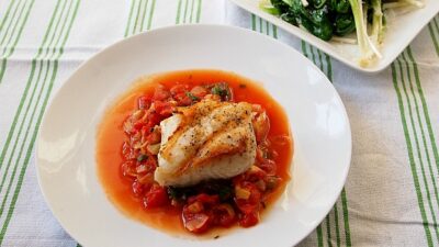 Halibut-artichoke-tomato-sauce-joyofkosher