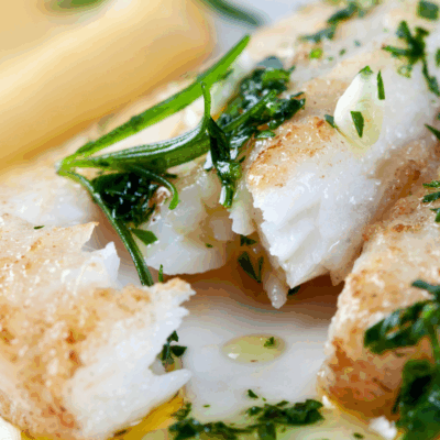 halibut poached in oil
