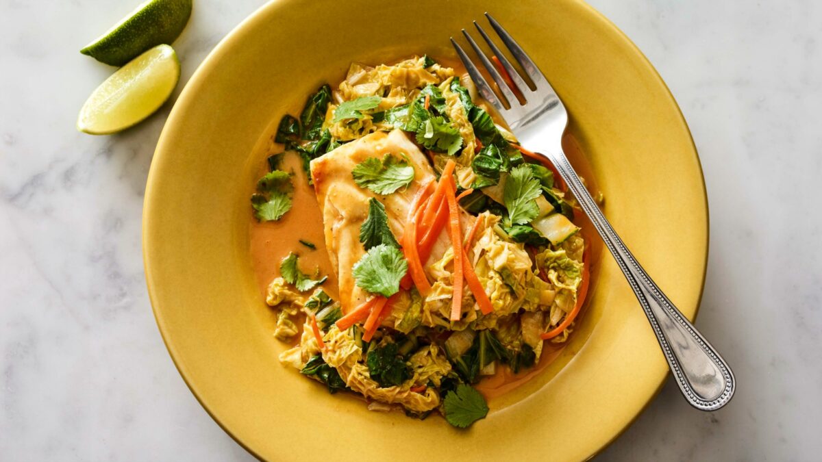 Poached Halibut