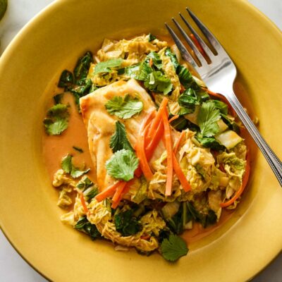 Poached Halibut