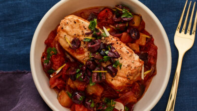 Poached Halibut