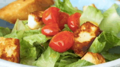 Halloumi Grilled Cheese Salad