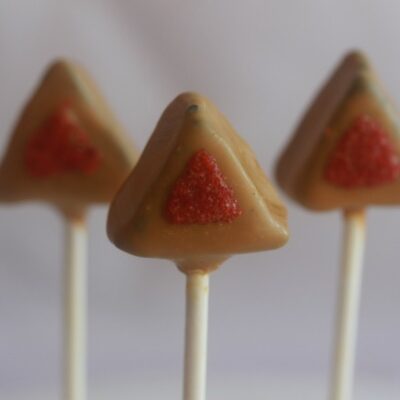Hamantashen Truffle Pops