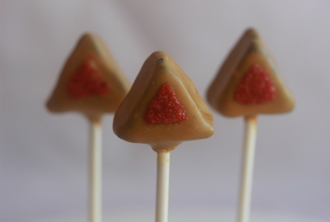 Hamantashen Truffle Pops