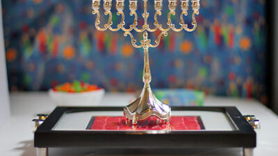 Hanukkah Candy Mosaic Tray