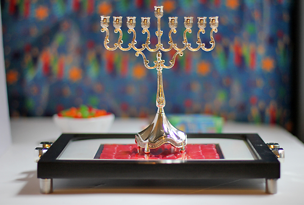 Hanukkah Candy Mosaic Tray