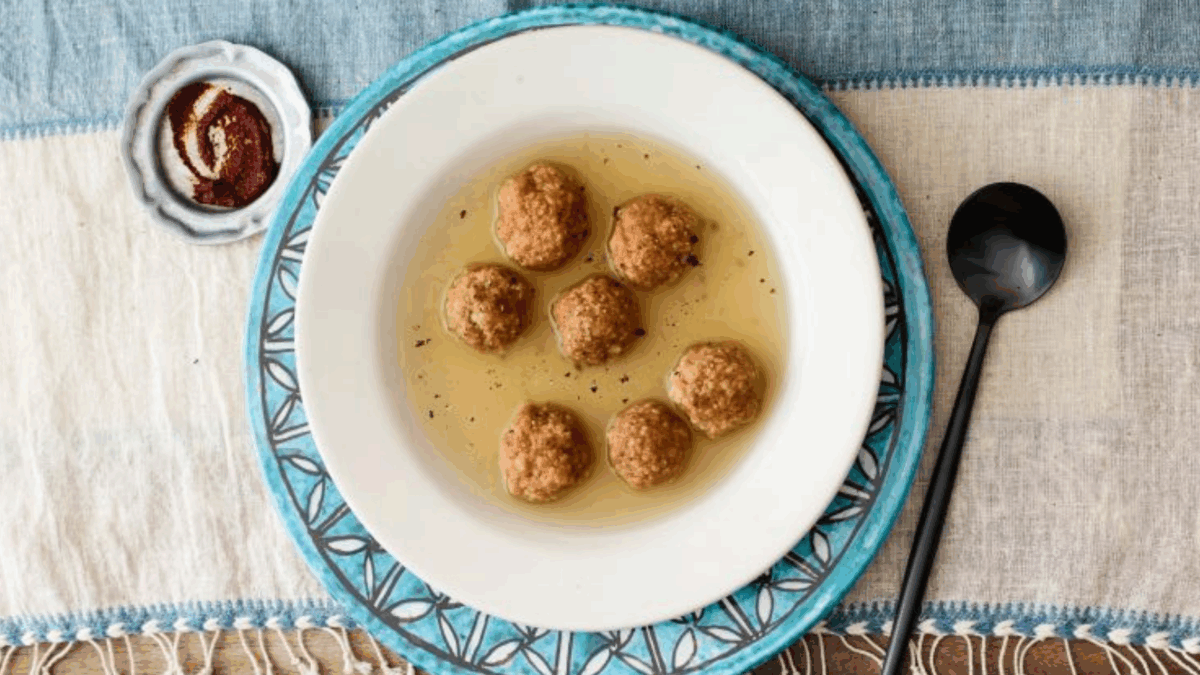 HARISSA MATZO BALL SOUP