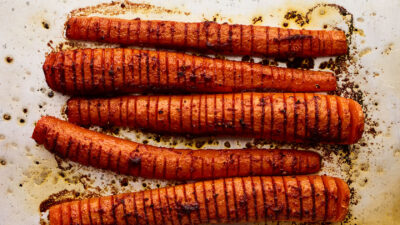 Hasselback Spicy Roasted Carrots
