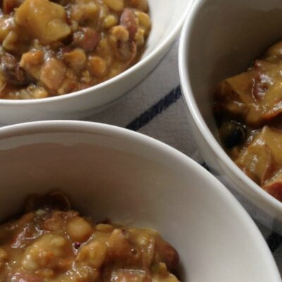 Healthier Root Vegetable Cholent Slow Cooker Stew