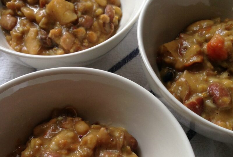 Healthier Root Vegetable Cholent Slow Cooker Stew