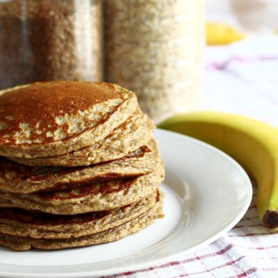 Healthy breakfast pancakes