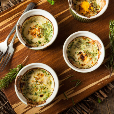 herbed baked eggs