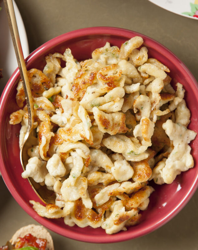 Herbed spaetzle