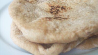Homemade Whole Wheat Pita