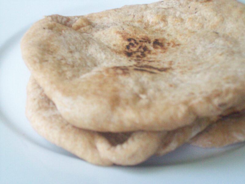 Homemade Whole Wheat Pita
