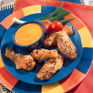 honey bbq sesame wings