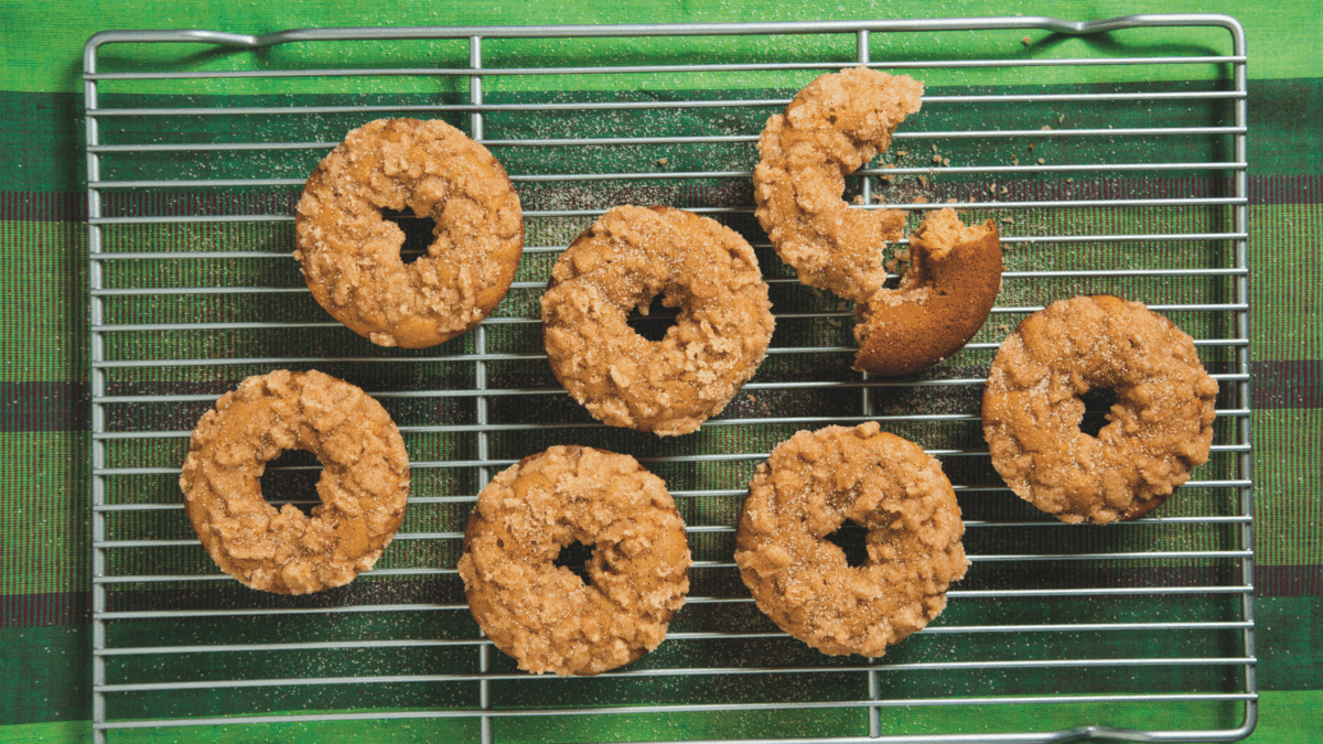 Baked Honey Crumb Doughnuts