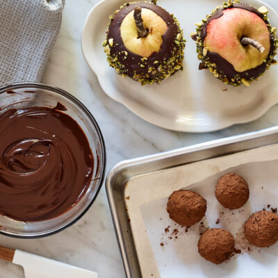 Chocolate-Honey Ganache Glaze