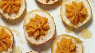 Honey Roasted Sweet Potato Stuffed Apples