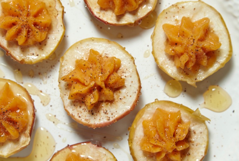 Honey Roasted Sweet Potato Stuffed Apples
