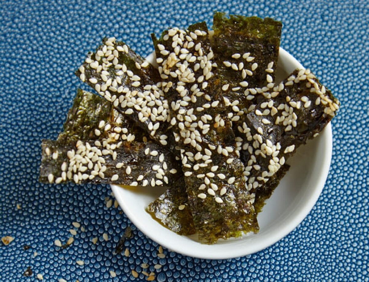 Honey Sesame Nori Chips