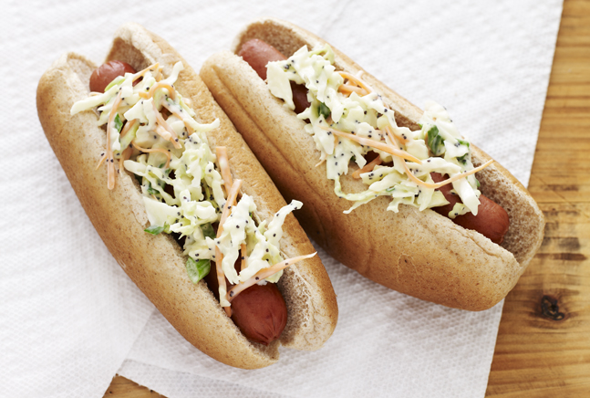 Hot-Dog with Coleslaw