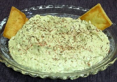 Hummus with Pine Nuts and Zaatar