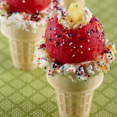 Ice Cream Cone Sundaes