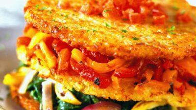 Idaho&reg; Potato Napoleon with Grilled Vegetables