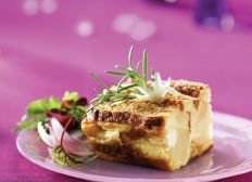 Idaho&reg; Potato, Rosemary and Asiago Cheese Strata