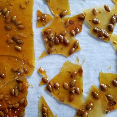 Fennel Pumpkin Seed Brittle