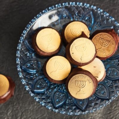 Triple Chocolate Gelt Cookies