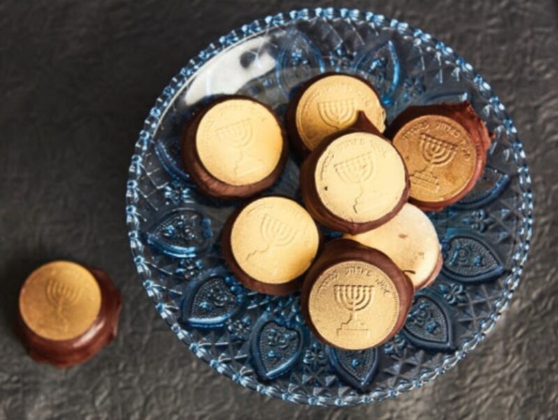 Triple Chocolate Gelt Cookies