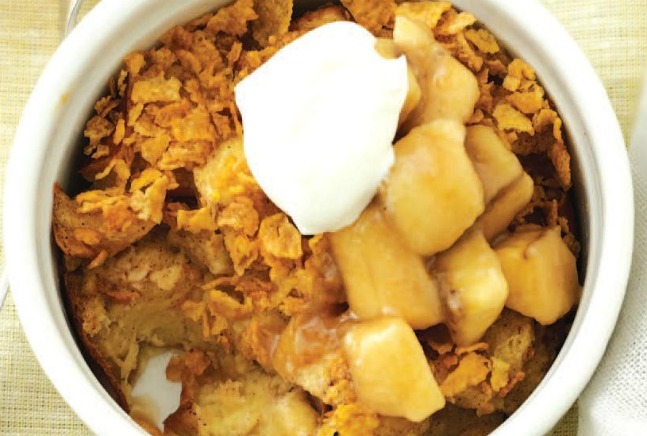 Individual Baked Challah French Toast with Caramelized Bananas