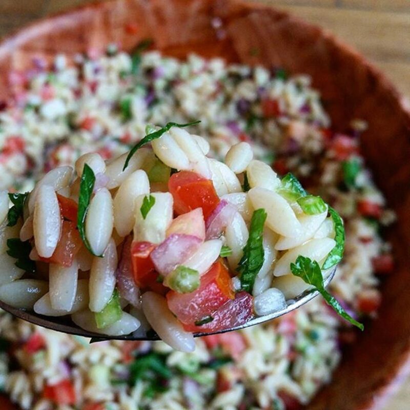Israeli Orzo Salad